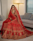 Red Gold Dream Bridal Lehenga for Women