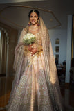 Dusty Pink with stone Embroidered work Lehenga Engagement for women